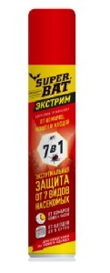 Супербат Аэрозоль Экстрим "7 в 1" 150мл (от 4 часов) (24)